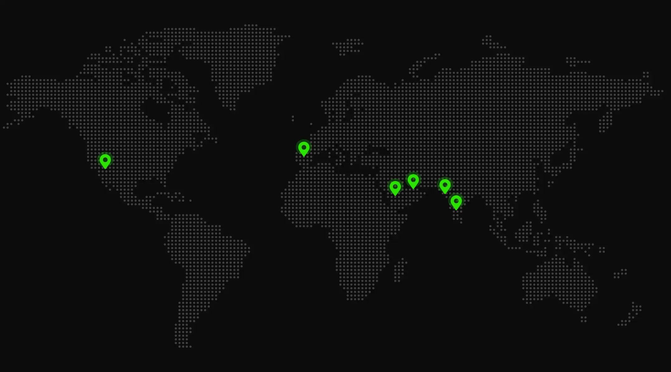World map showing locations of Augnito offices around the globe
